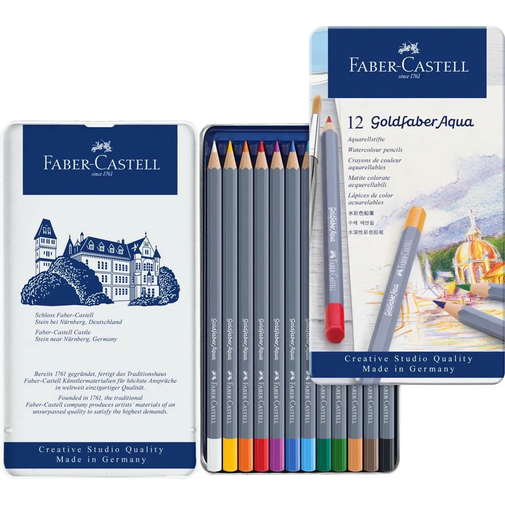 Faber-Castell Goldfaber Aqua – Akvarelfarveblyanter, Sæt