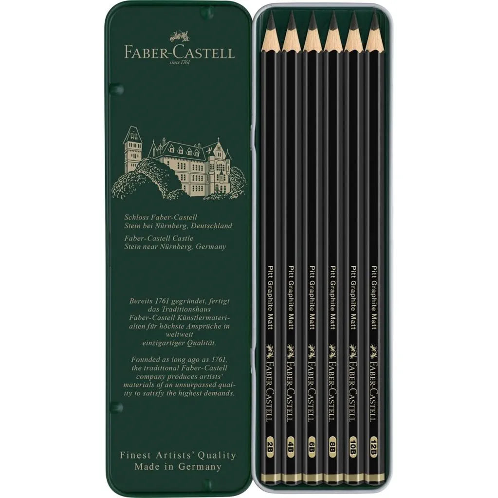Faber-Castell Pitt Graphite Matt – 6 stk.