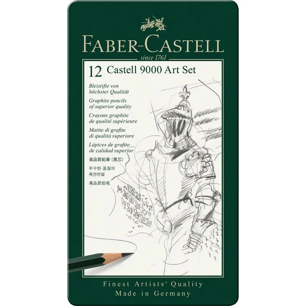 Faber Castell, Castell 9000 8B-2H 12 stk, tin æske