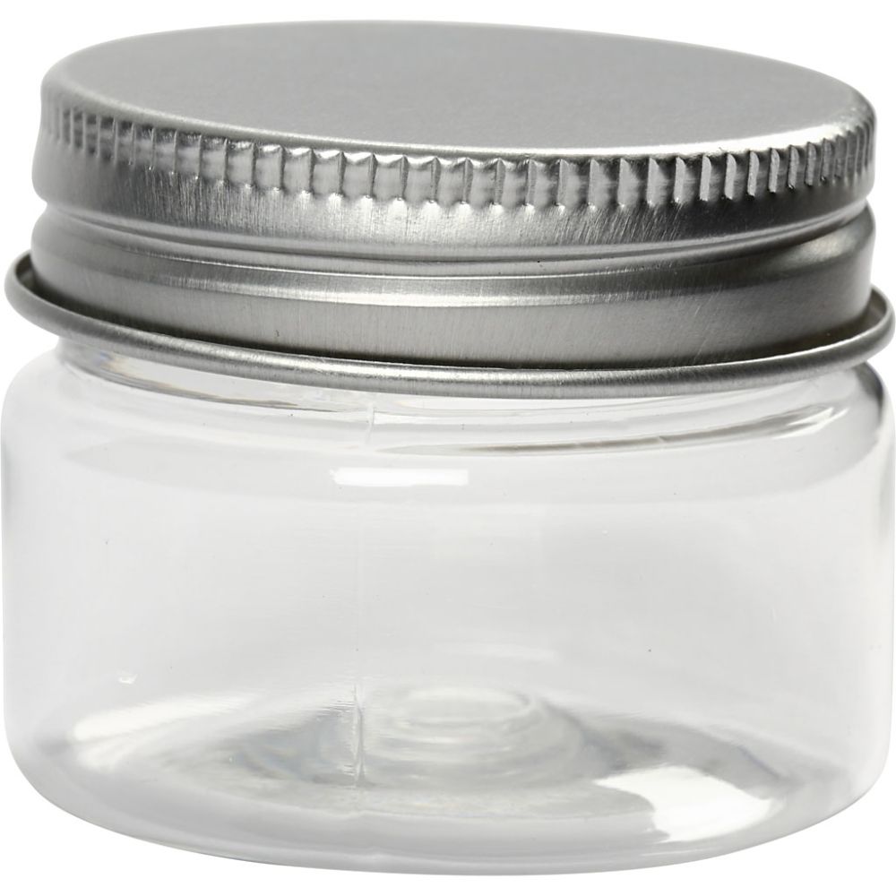 Plastdåse med låg 35 ml, 10 stk