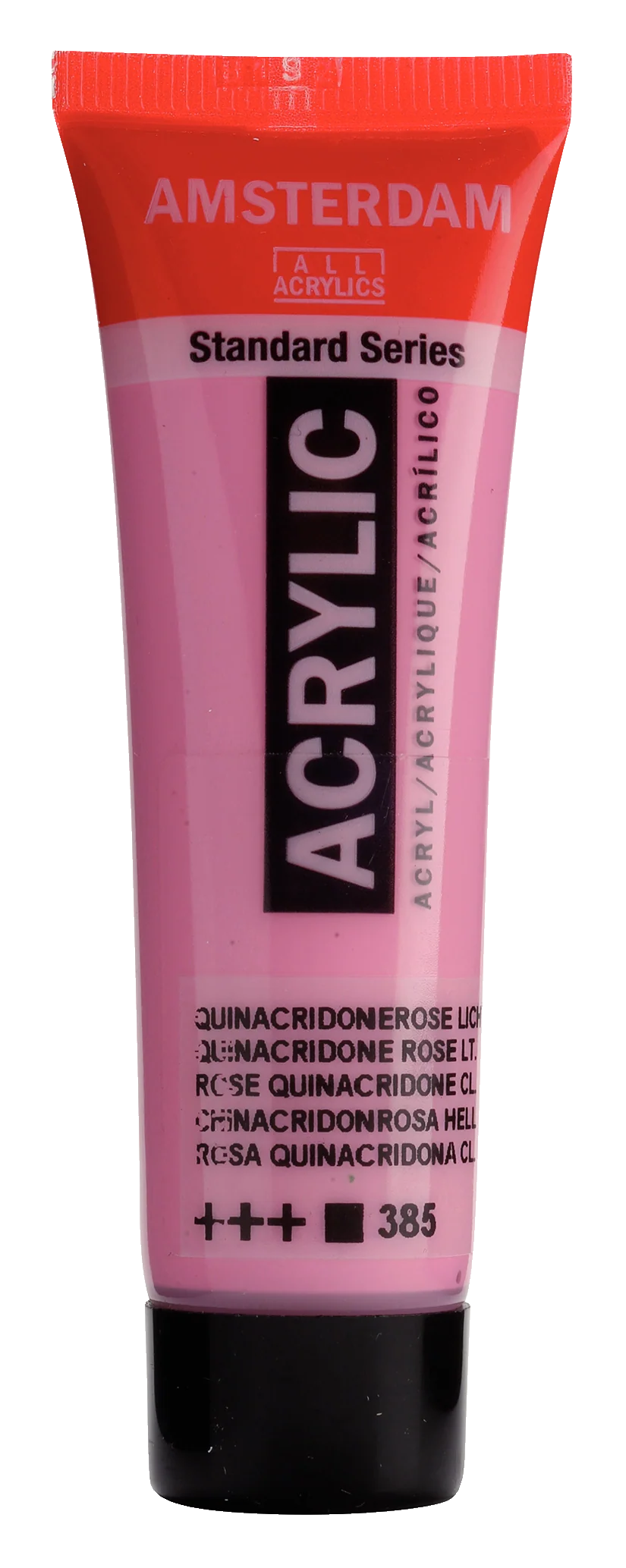 Amsterdam Standard Series Acrylic Tube, 20 ml - Quinacridone Rose Light 385