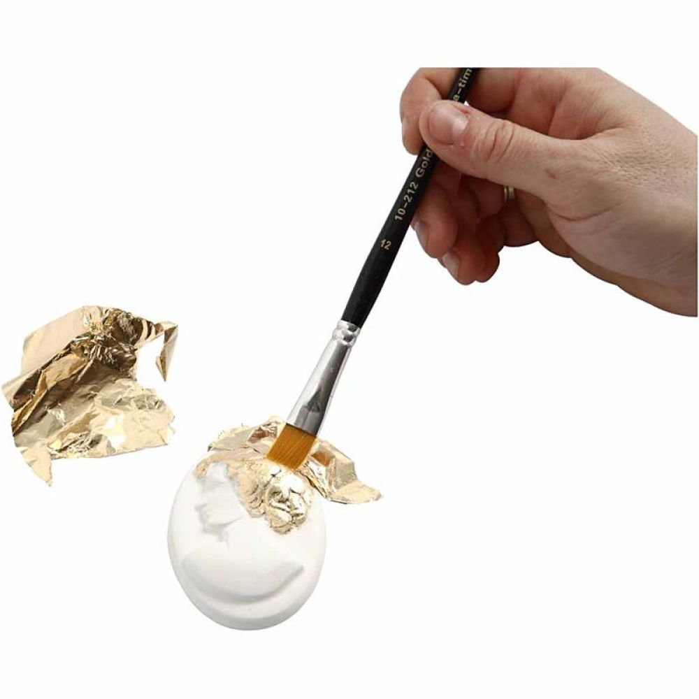 Slagmetal m/25 ark, 16x16 cm - Guld