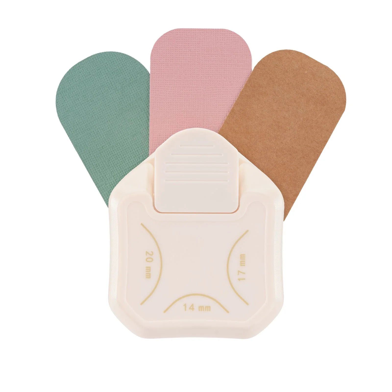 Corner Punch, 3 i 1 - Runde hjørner - Stor