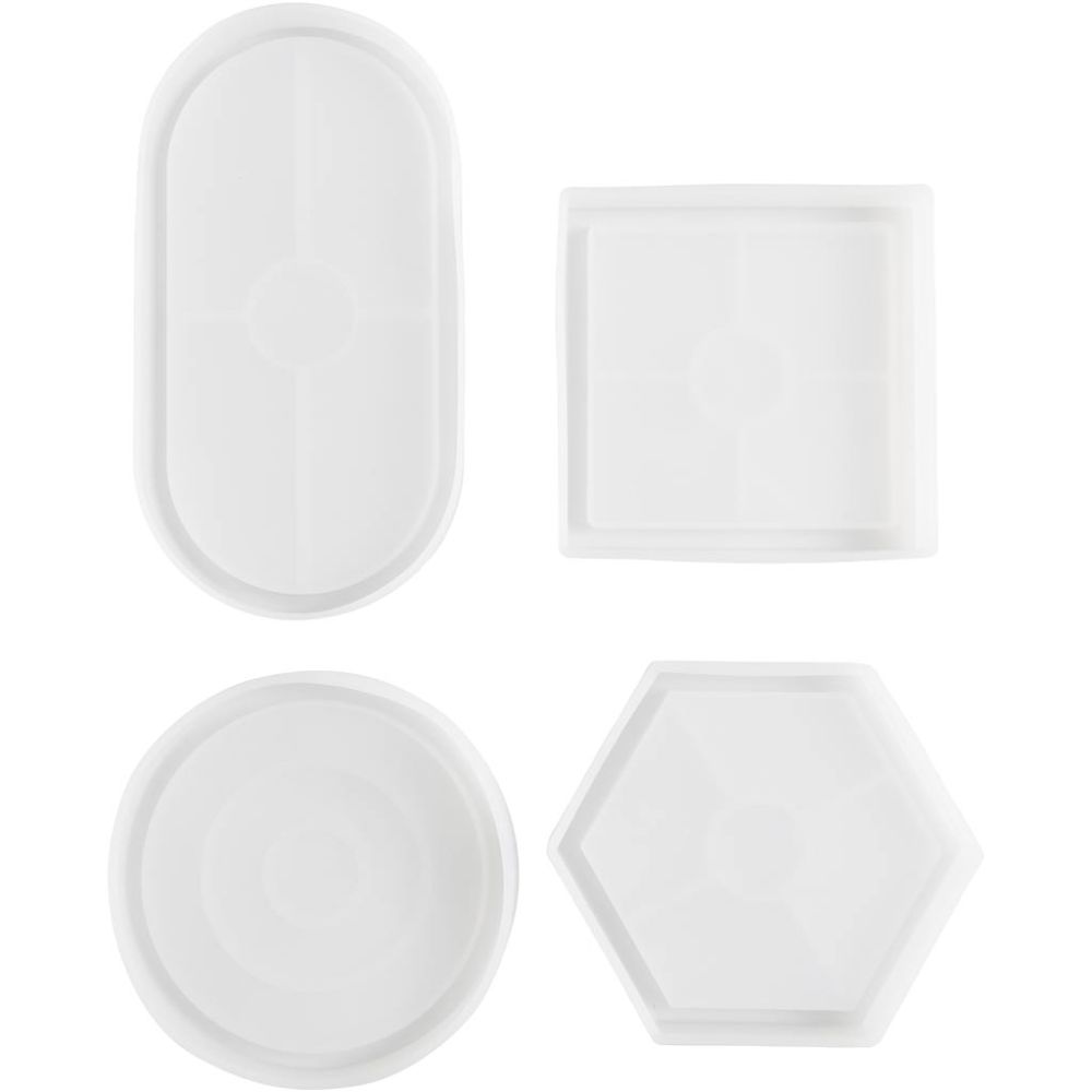 Silikoneform, 4 stk.