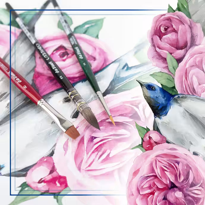 da Vinci Botanical Art Watercolour 4216, Penselsæt 3 stk.