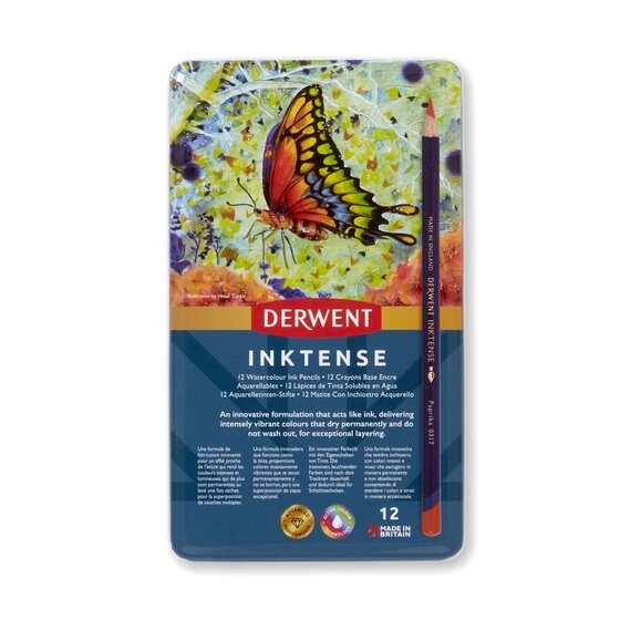 Derwent, Inktense farveblyanter, 12 stk.