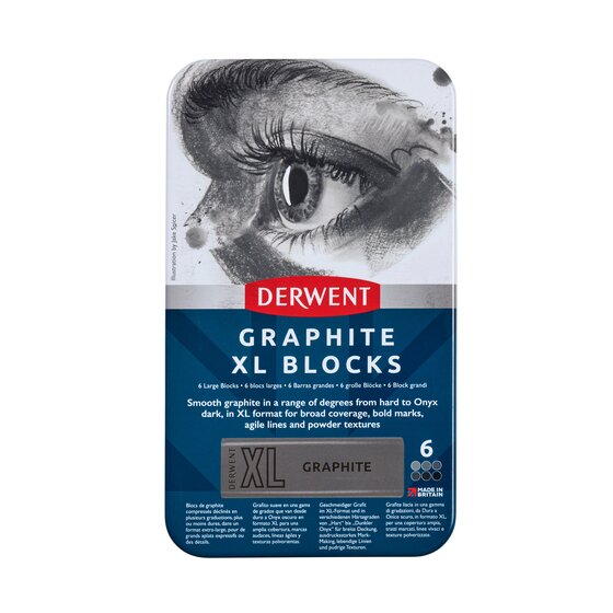 Derwent, Graphite XL Blocks, 6 stk.