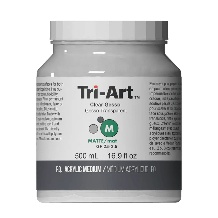 Tri-Art Clear Gesso Mat, 500 ml