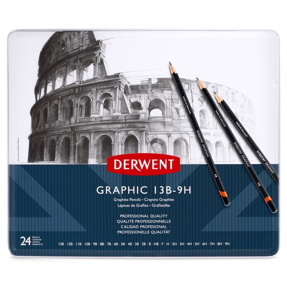 Derwent Graphic 13B-9H, 24 stk.