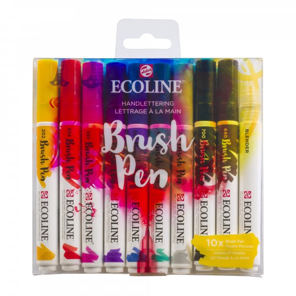 Ecoline Brush Pen Handlettering, 10 stk