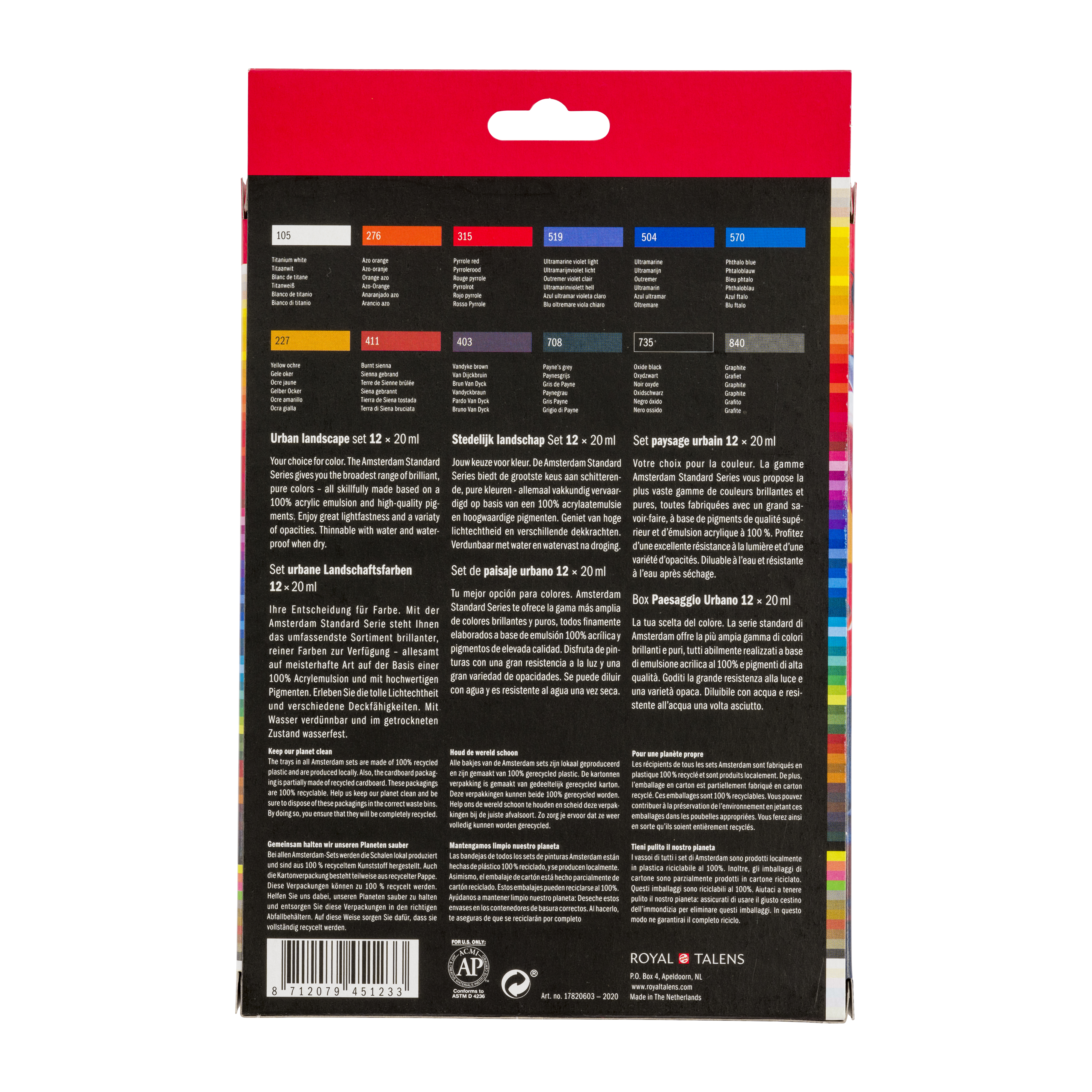 Amsterdam Dream & Create – Urban Landscape, 12 × 20 ml