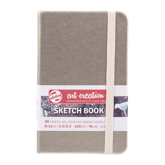 Talens, Sketch book, skitsepapir, bog, 140 g, Pink Champagne