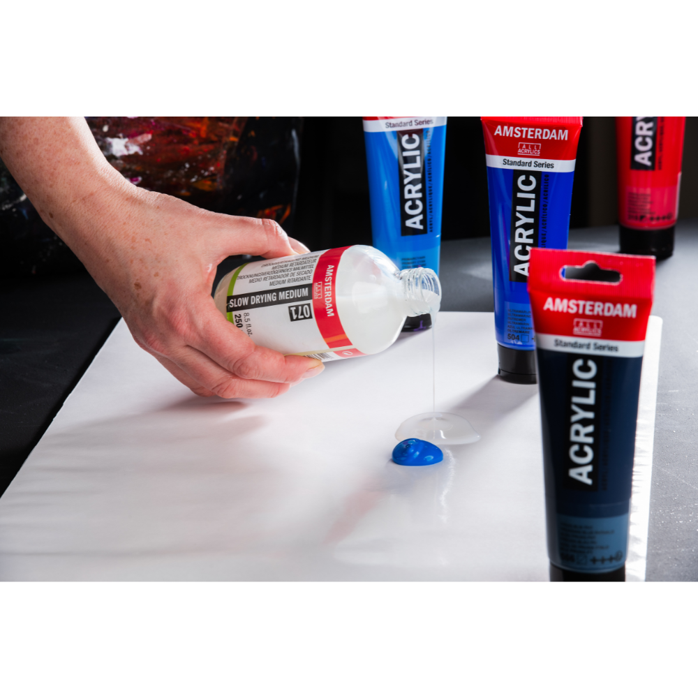 Amsterdam Slow Drying Medium – Retarder til Akrylmaling, 250 ml