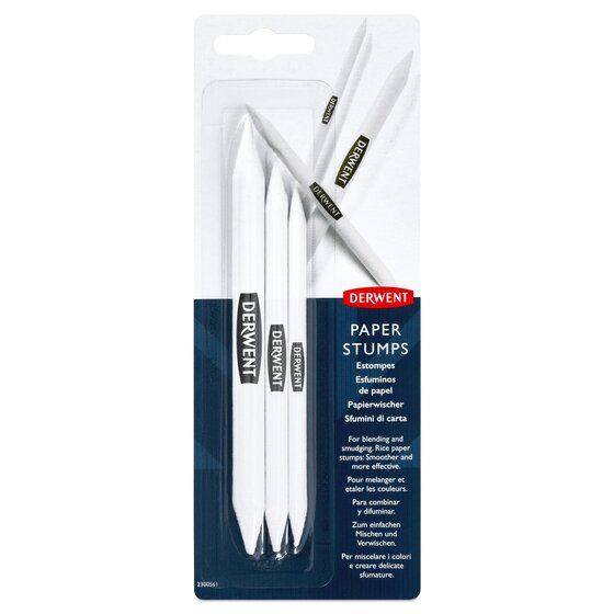 Derwent Paper Stumps Estompes, 3 Tegnestubbe