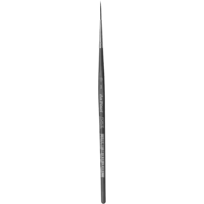 da Vinci FORTE Synthetics Serie 263 liner akvarelpensel i str. 1 med fin spids og kort træskaft.