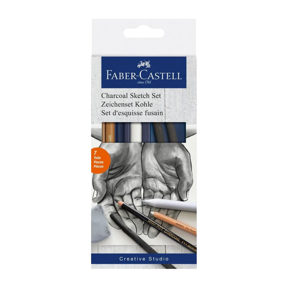 Faber-Castell Charcoal Sketch Sæt – 7 dele