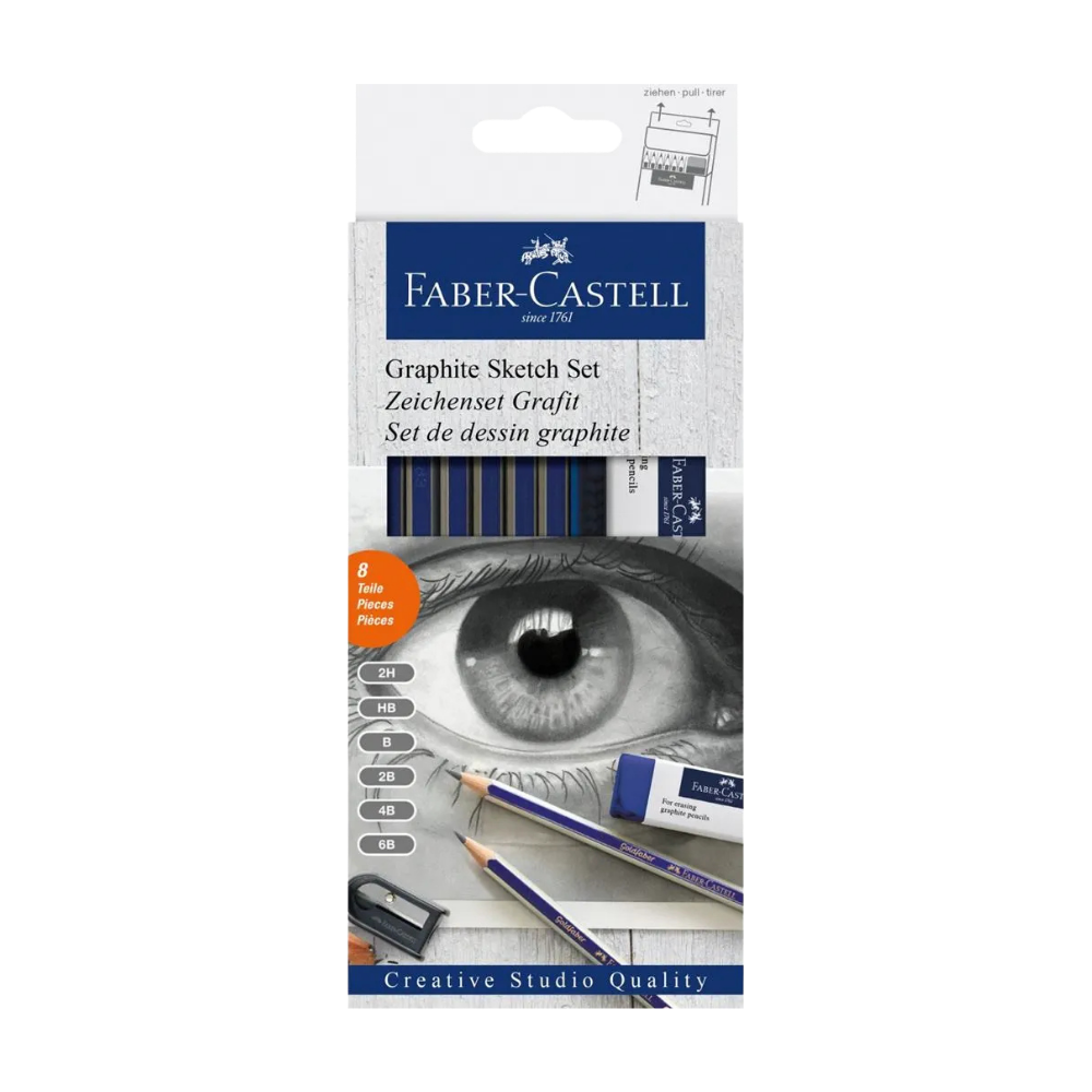 Faber-Castell Goldfaber Graphite Sketch Sæt – 8 dele