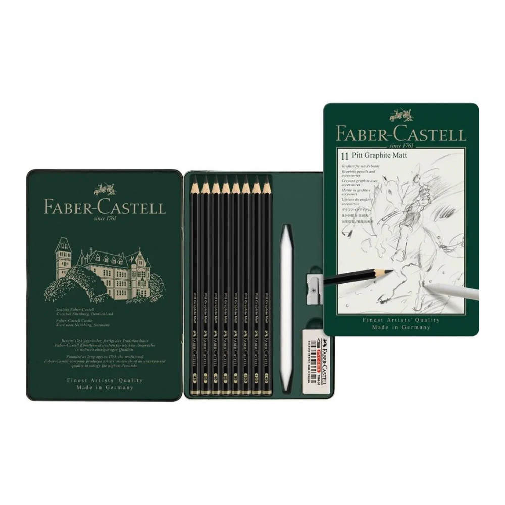Faber-Castell Pitt Graphite Matt Sæt – 11 dele