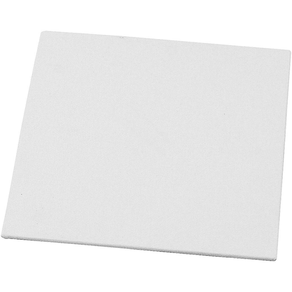 Malerplade med lærred – 15 × 15 cm