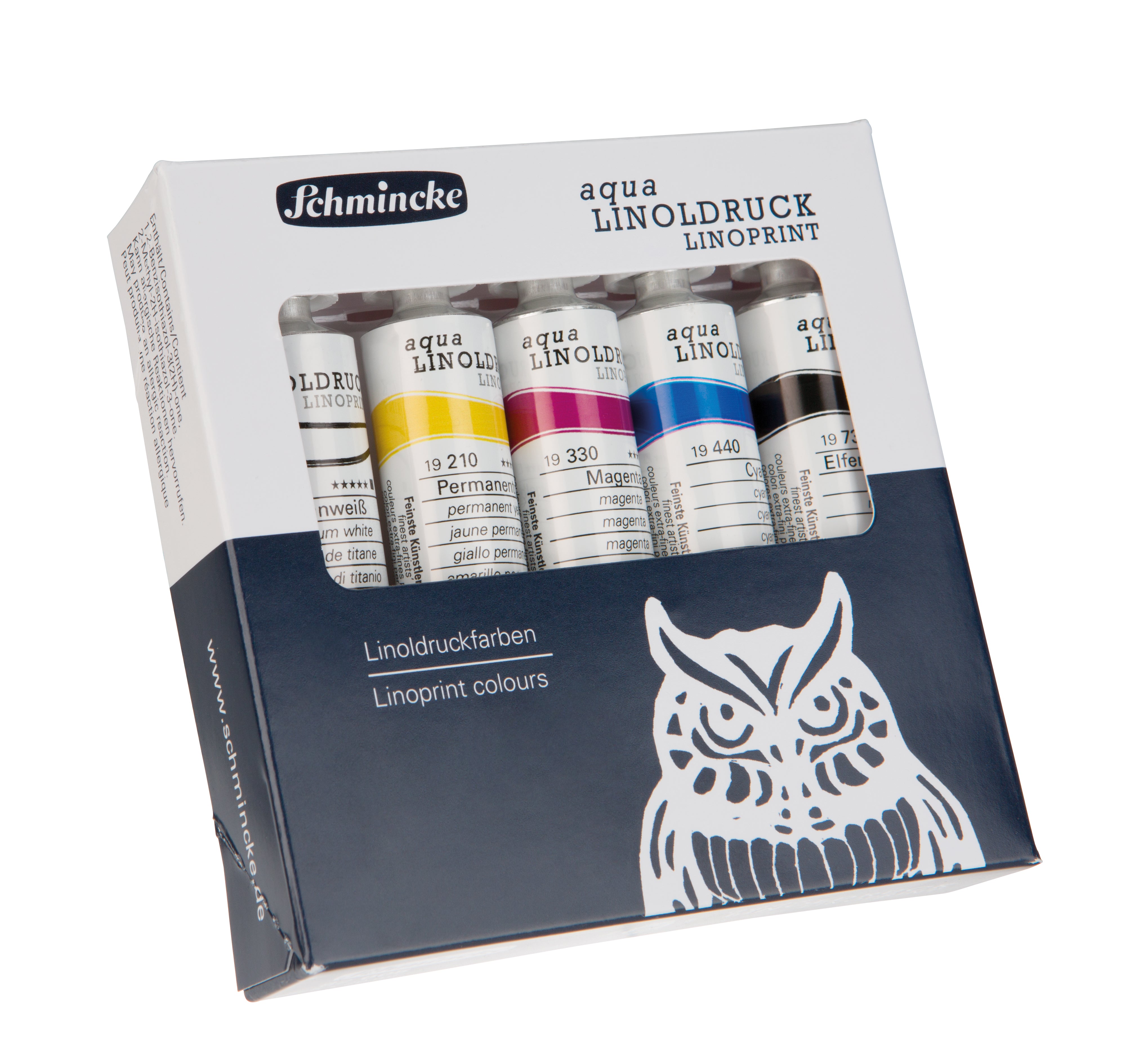 Schmincke Aqua Linoldruck sæt, 5 x 20 ml