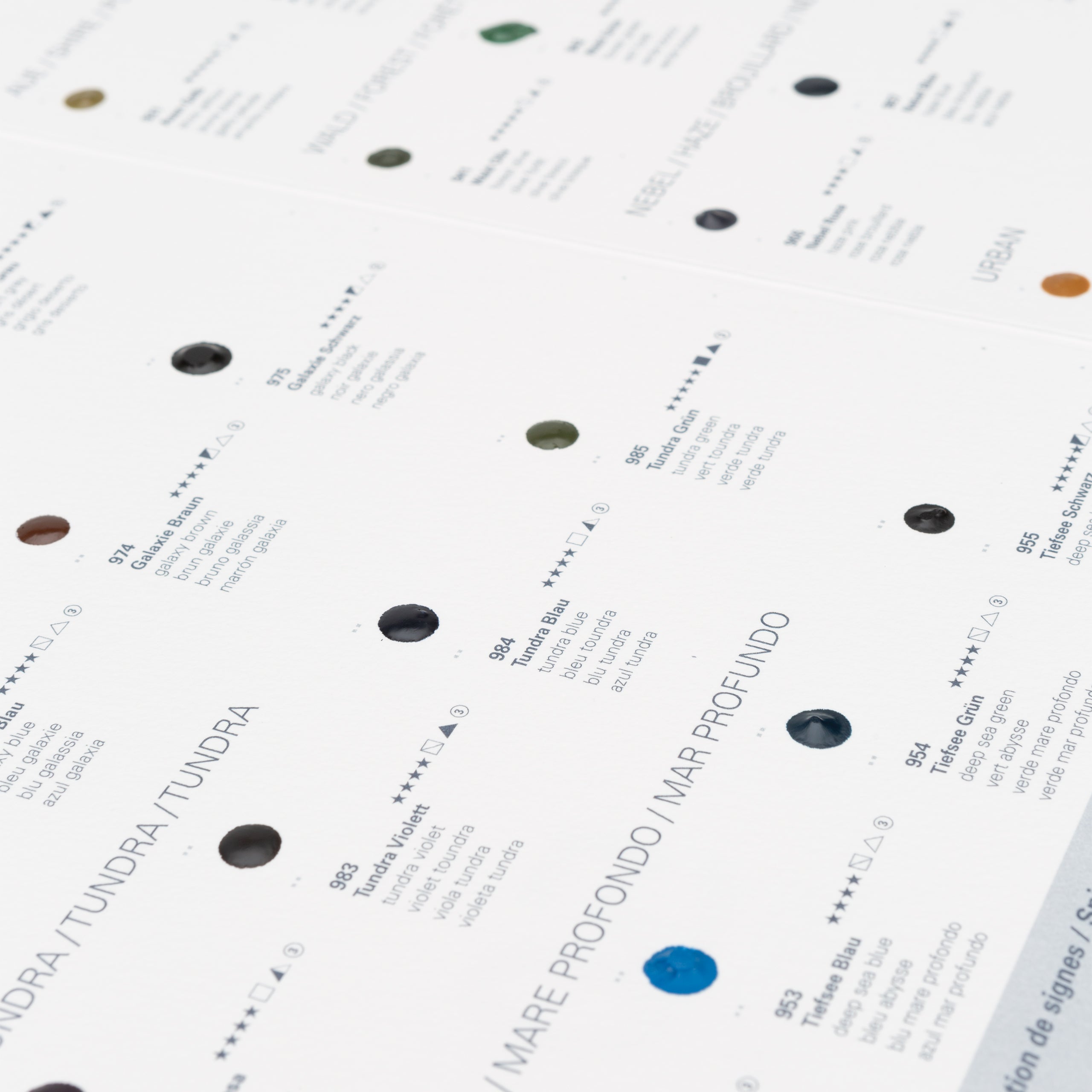 Dot Card 50 Colours Super Granulation