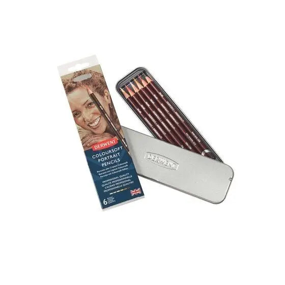 Derwent, Coloursoft Portrait Pencils, 6 stk.