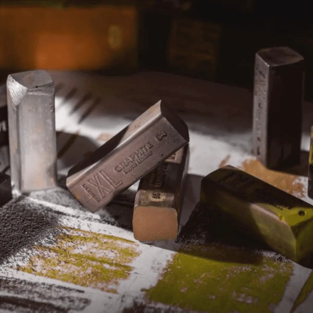 Derwent, Graphitint XL Blocks, grafit sæt med 6 farver, tinbox