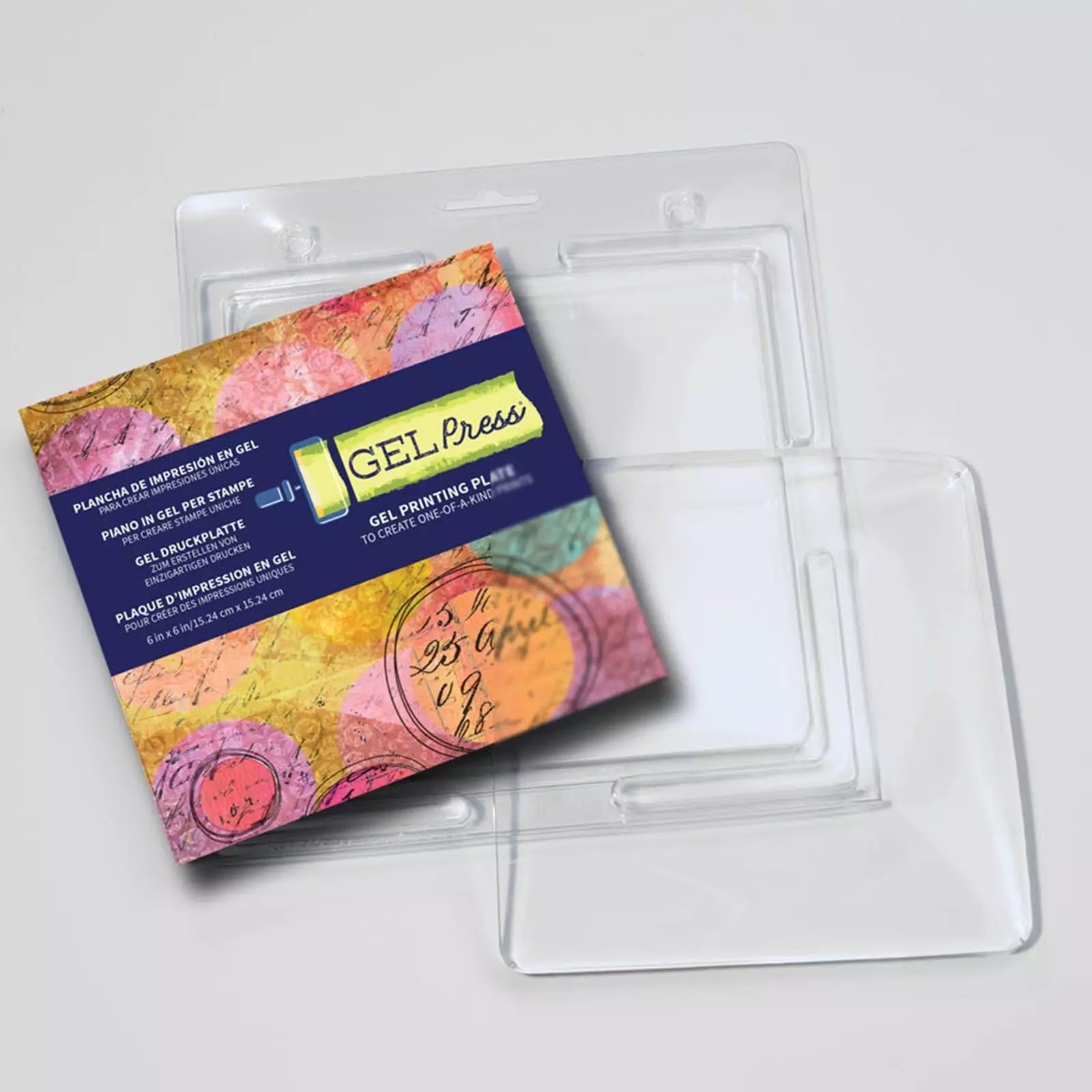 Gel Press plate, 15,3 x 15,3 cm