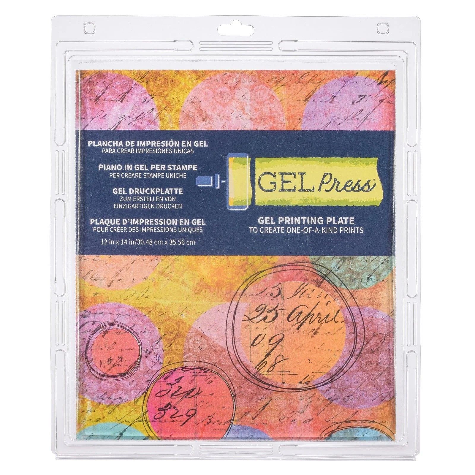 Gel Press plate, 30,48 x 35,56 cm