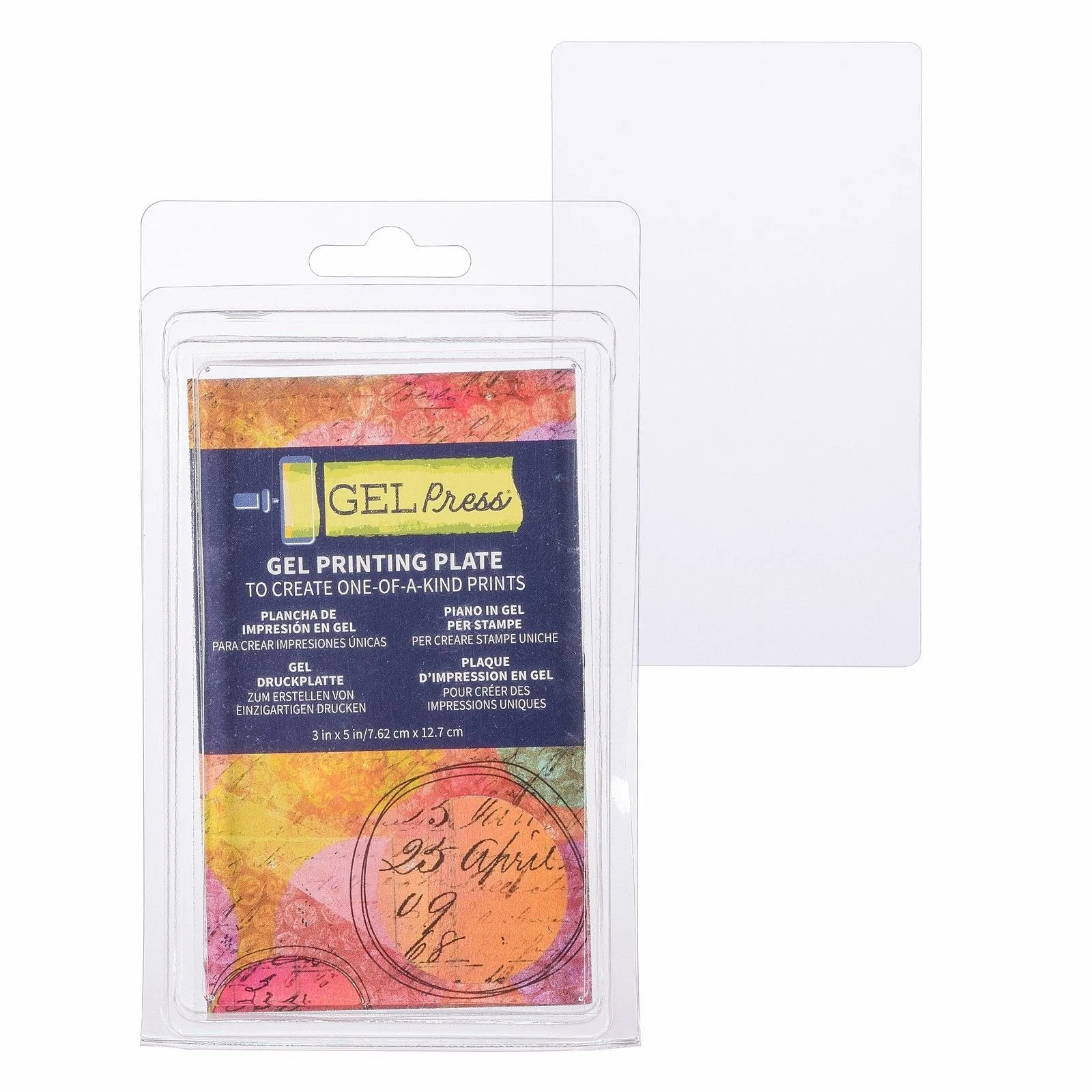 Gel Press plate, 7,62 x 12,7 cm