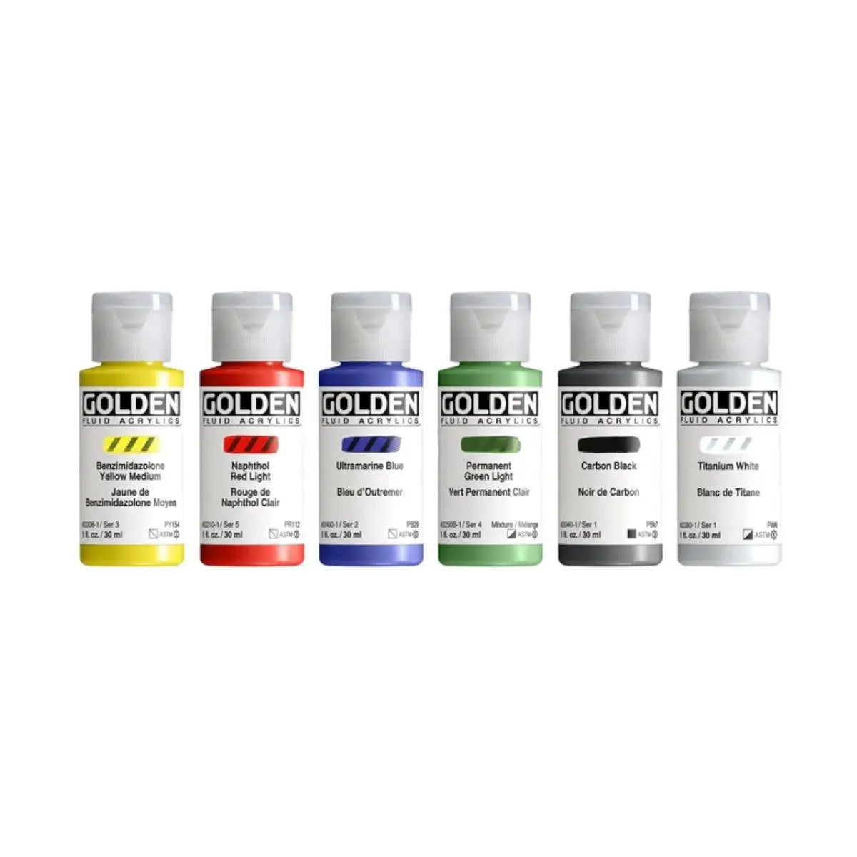 Golden sæt, Fluid Intro, 6 x 30 ml