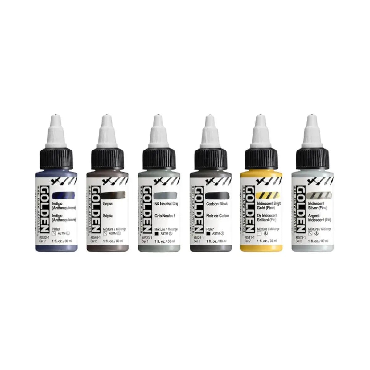 Golden sæt, High Flow D&L, 6 x 30 ml