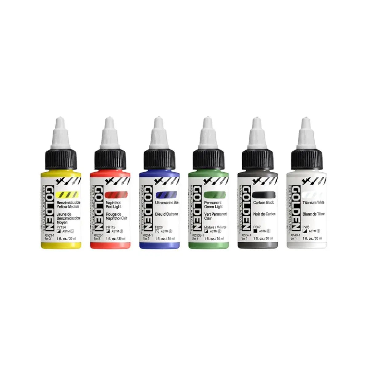 Golden sæt, High Flow Intro, 6 x 30 ml