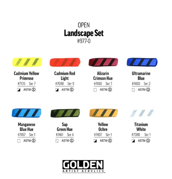 GOLDEN sæt, OPEN landscape, 10 dele