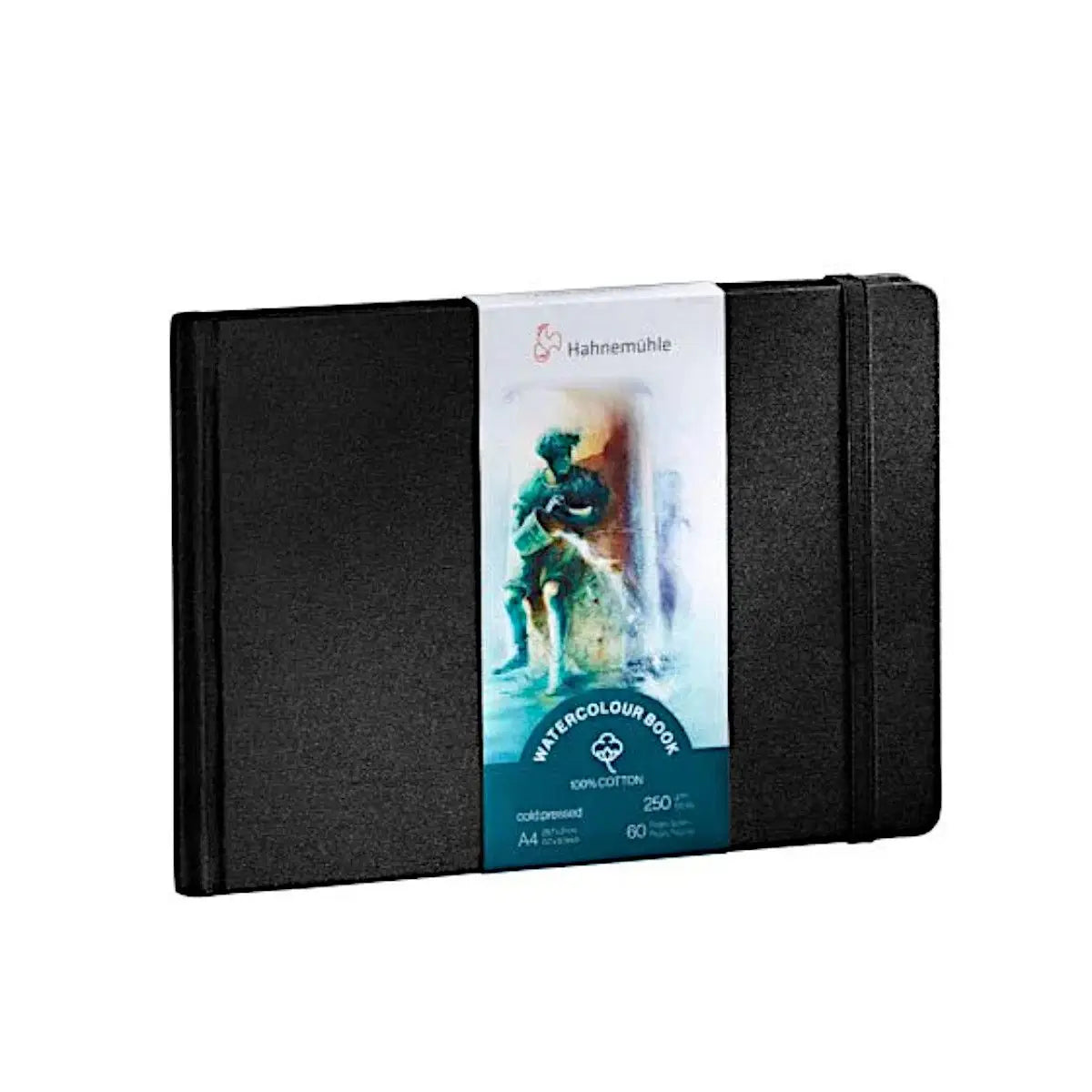 Hahnemühle, Watercolour book, A4- horisontal, 100% bomuld, 250 g., 30 sider