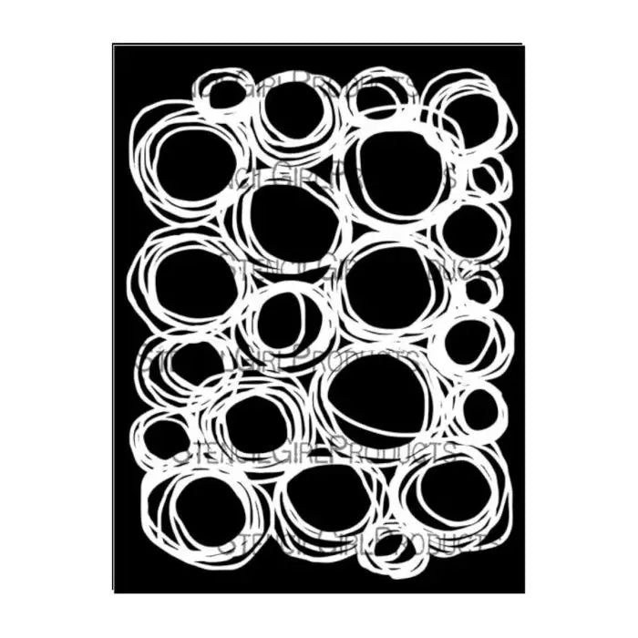 Stencil Girl, Stencil, 22,5 x 30,5, Circles Circles Stencil