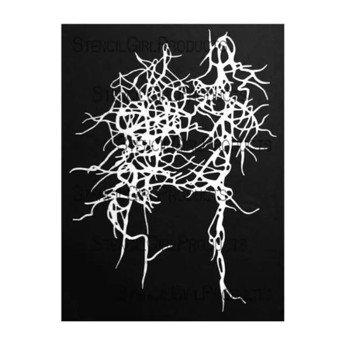 Stencil Girl, Stencil, 22,5 x 30,5, Dripping Spanish Moss