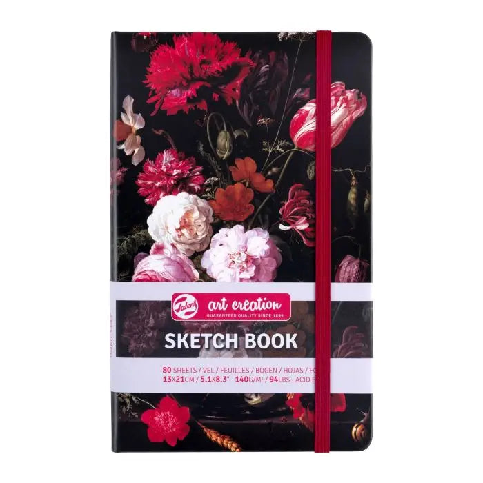 Talens, Sketch book, skitsepapir, bog, 140 g, Flower