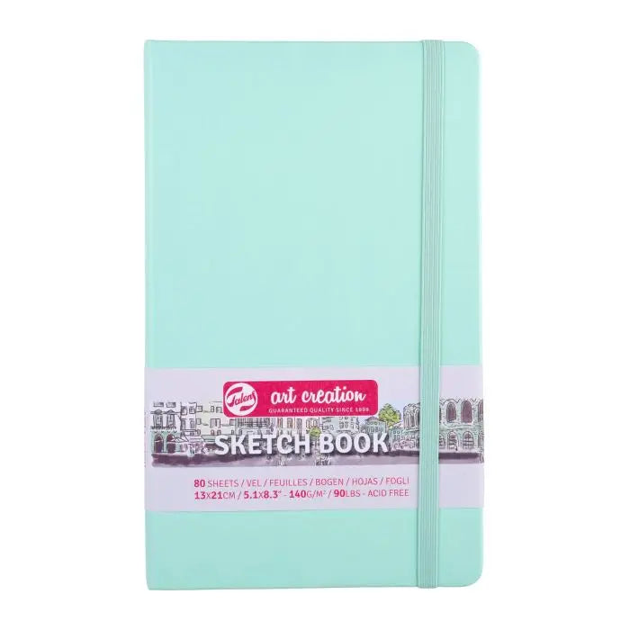 Talens, Sketch book, skitsepapir, bog, 140 g papir, Fresh Mint