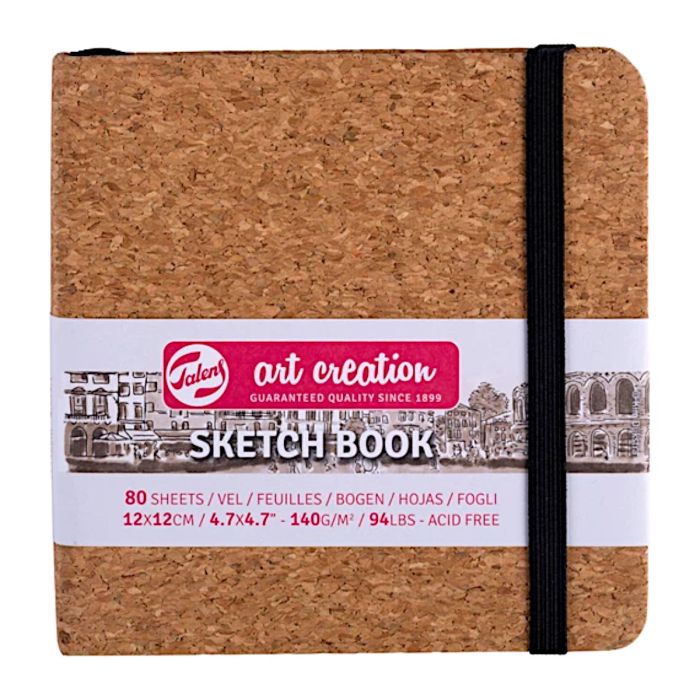 Talens, Sketch book, skitsepapir, bog, 140 g, Kork