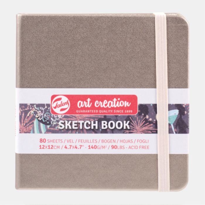 Talens, Sketch book, skitsepapir, bog, 140 g, Pink Champagne