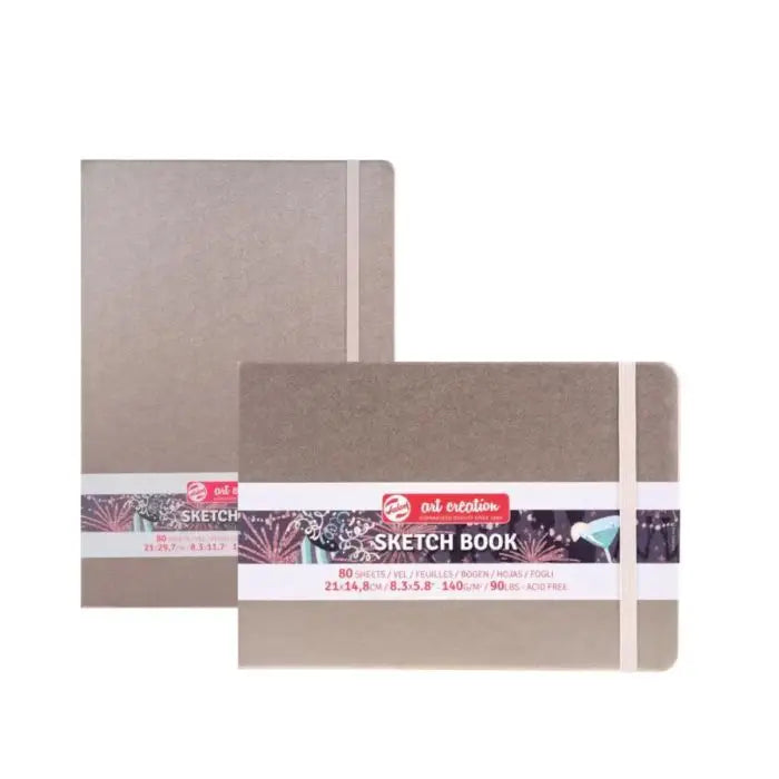 Talens, Sketch book, skitsepapir, bog, 140 g, Pink Champagne