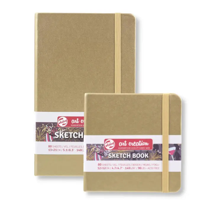 Talens, Sketch book, skitsepapir, bog, 140 g, White Gold