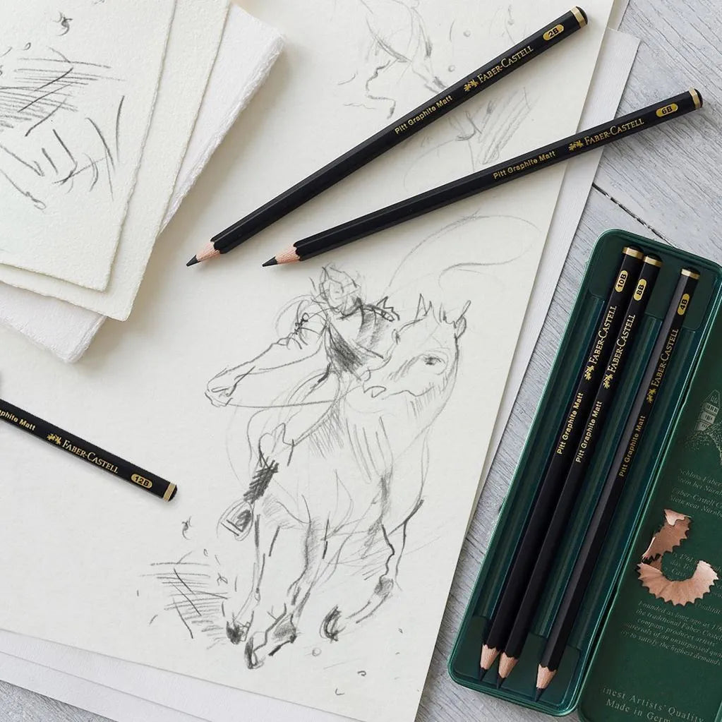 Faber-Castell Pitt Graphite Matt – 6 stk.