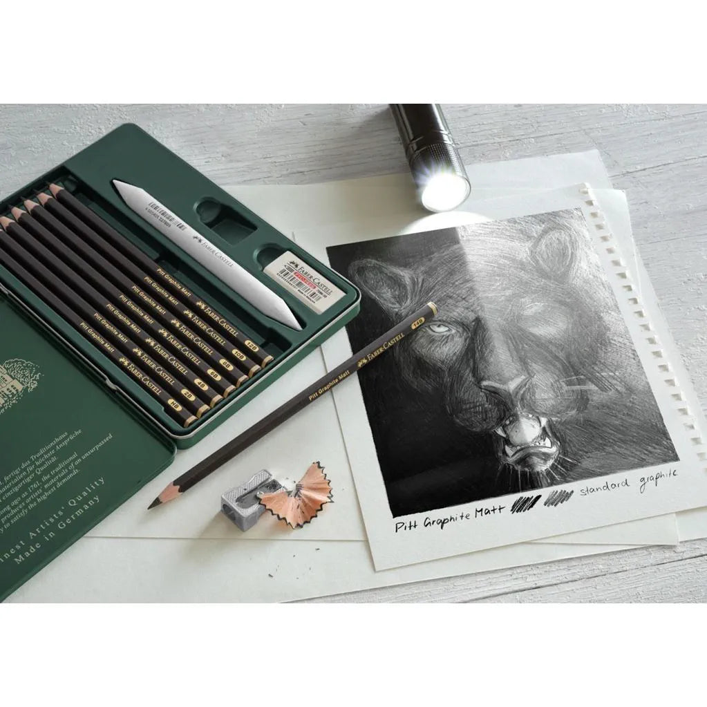 Faber-Castell Pitt Graphite Matt Sæt – 11 dele