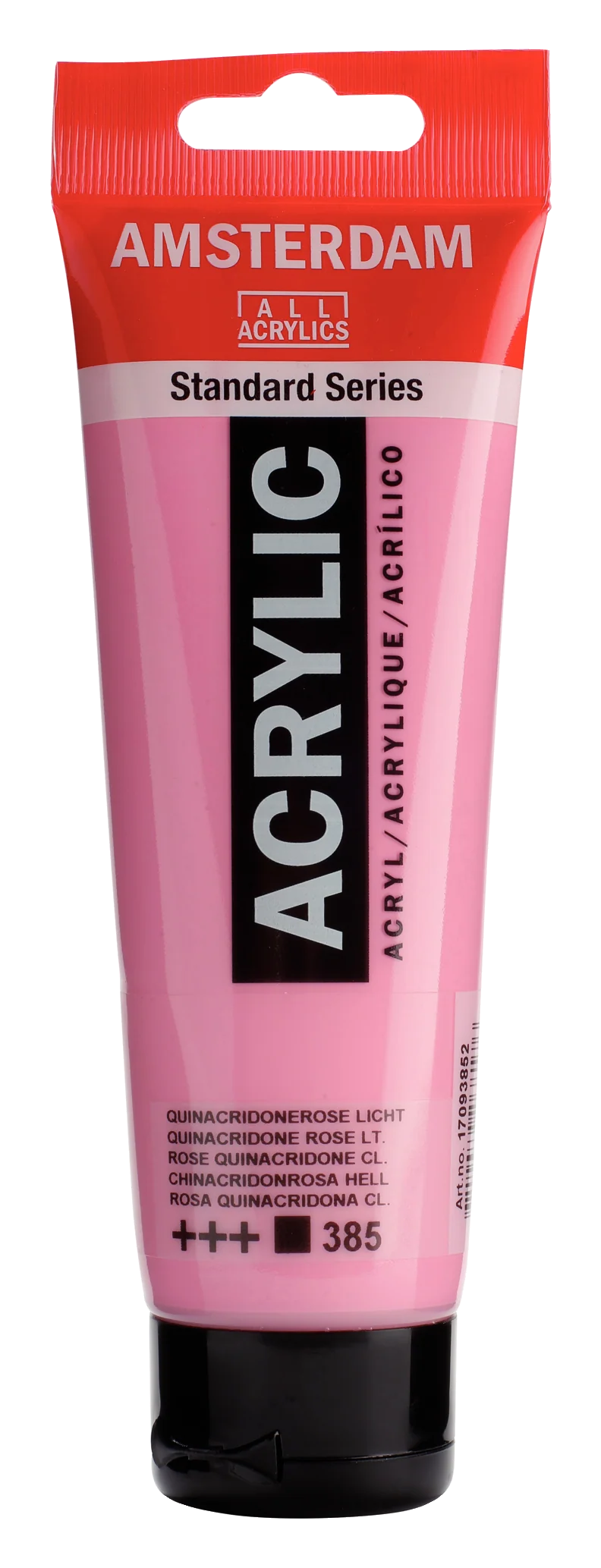 Amsterdam Standard Series Acrylic Tube, 120 ml -  Quinacridone Rose Light 385