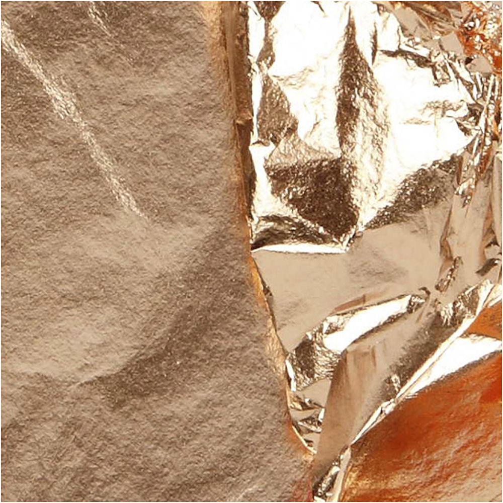 Slagmetal m/25 ark, 16x16 cm - Kobber