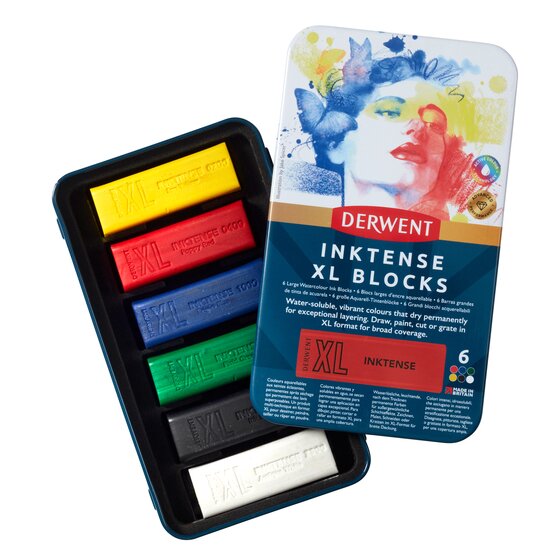 Derwent, Inktense XL Blocks, 6 stk.