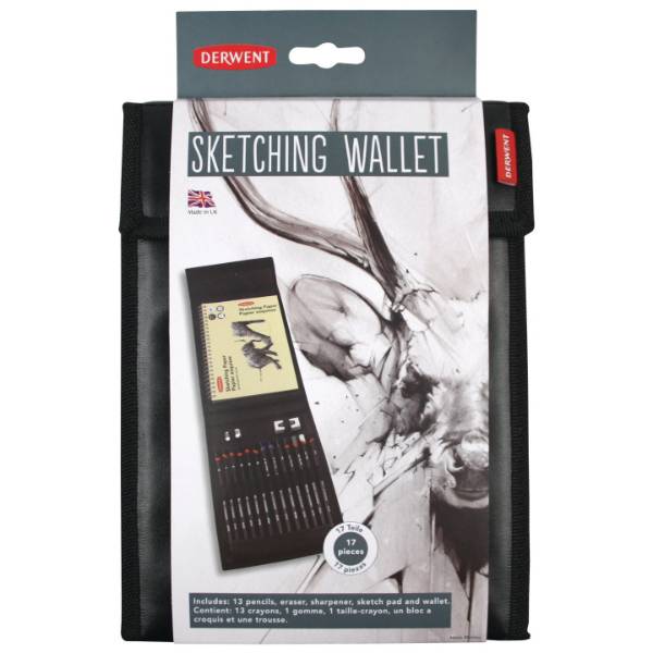 Derwent Sketching Wallet, 17 dele