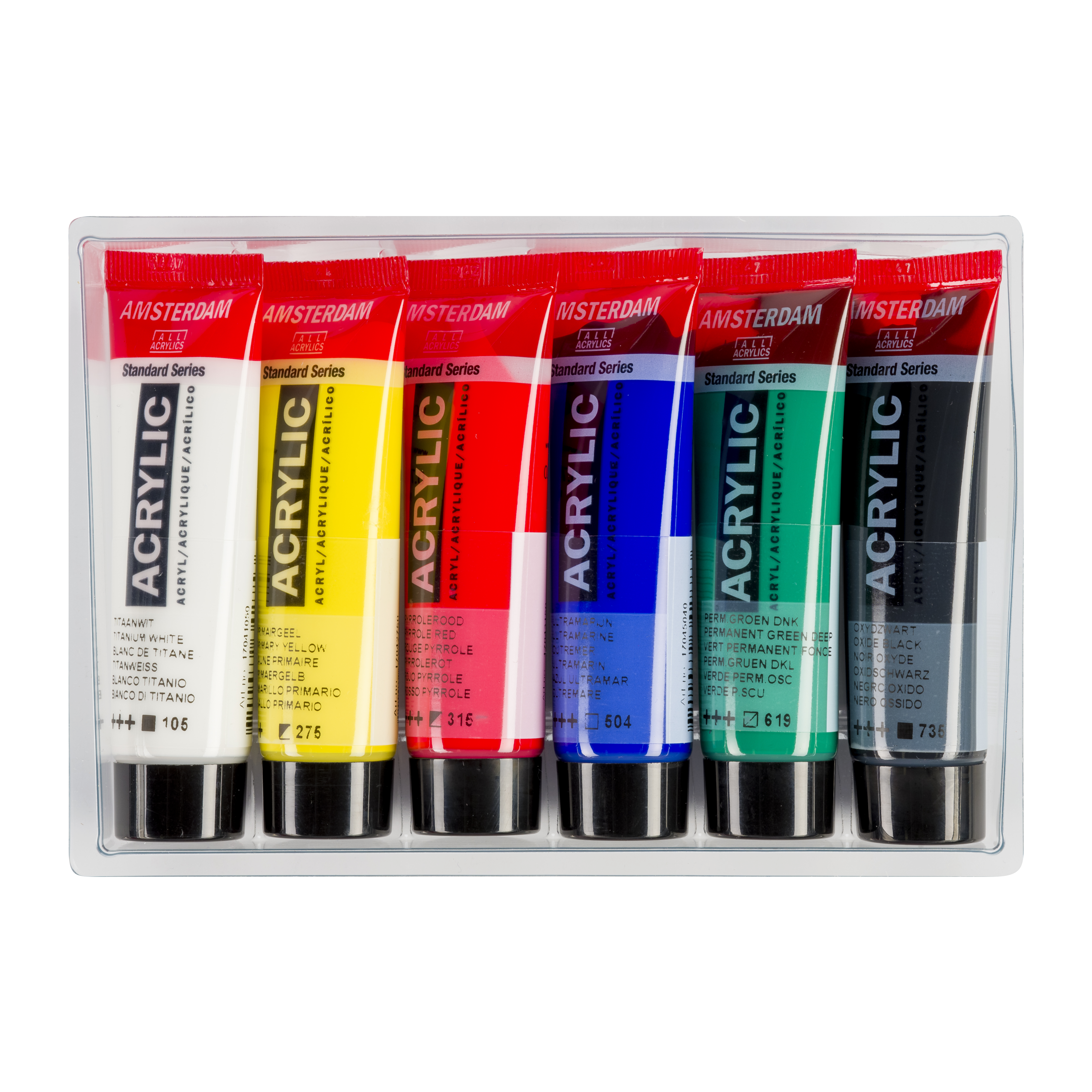 Amsterdam Standard Series – General Selection Akrylmaling, 6 × 20 ml